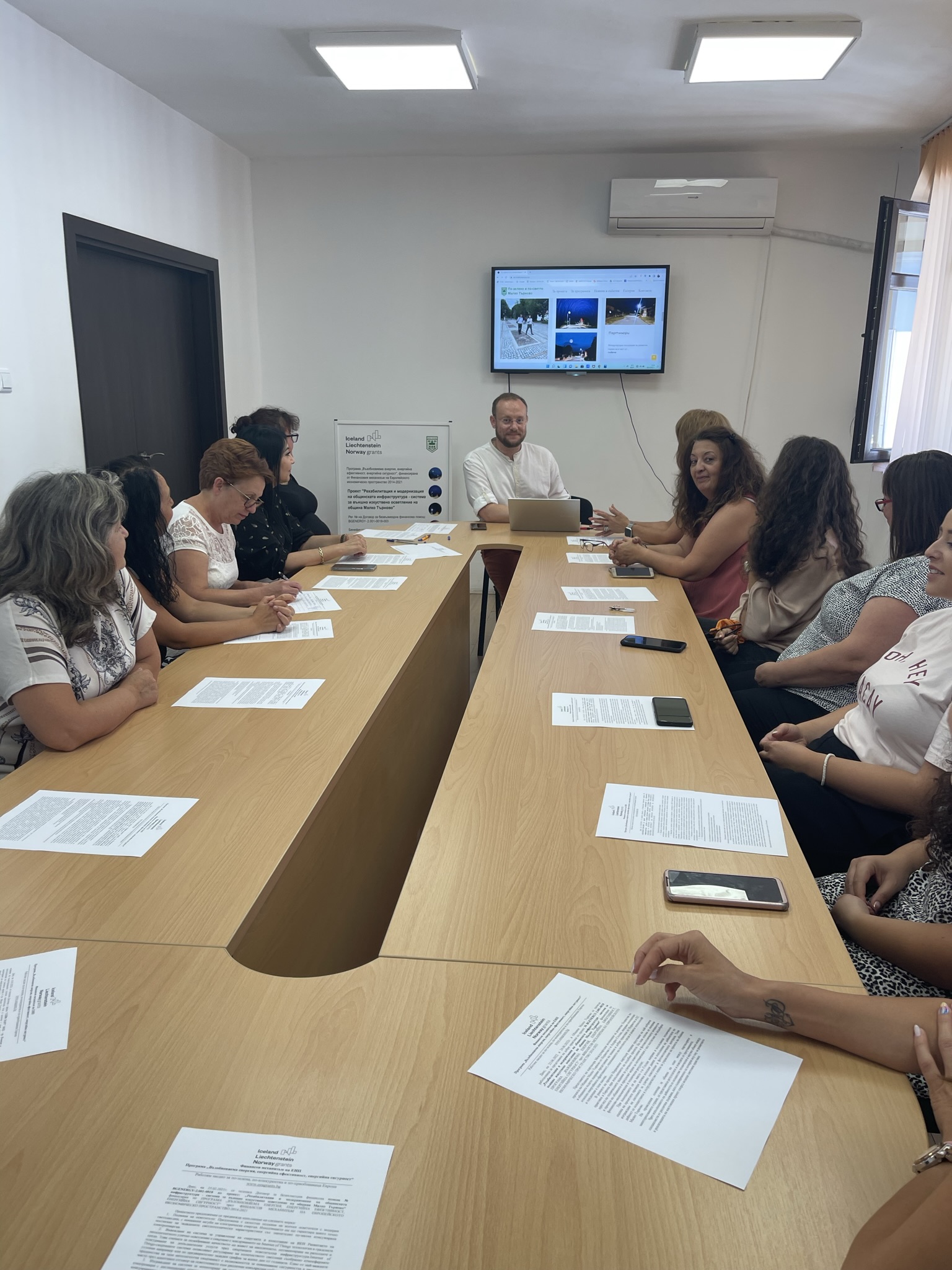 Opening press conference on the project: Rehabilitation and modernization of the municipal infrastructure - external lighting system of the municipality of Malko Tarnovo